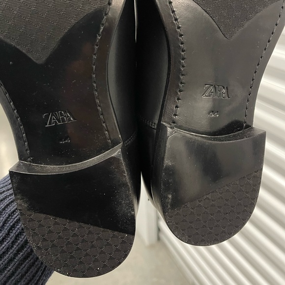 New Zara Dress Shoes Black Sz 44 - Picture 9 of 10